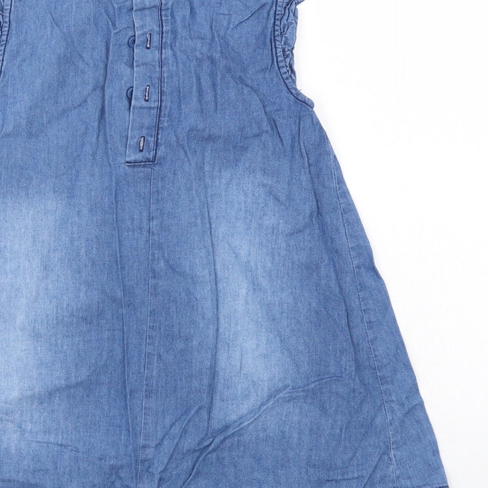 Kihawo Girls Blue  Denim Tank Dress  Size 4-5 Years