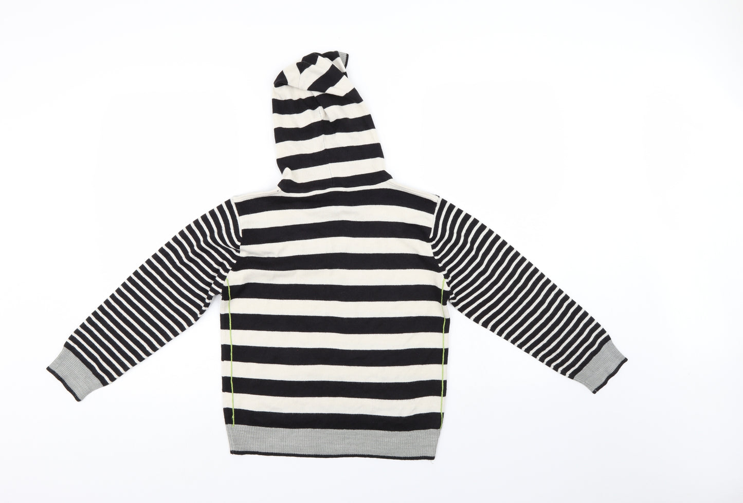 Ethel Austin Girls Multicoloured Striped  Pullover Hoodie Size 8-9 Years
