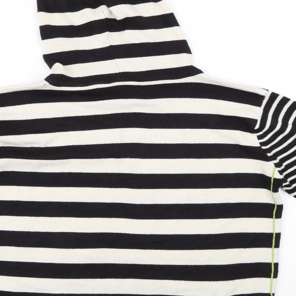 Ethel Austin Girls Multicoloured Striped  Pullover Hoodie Size 8-9 Years