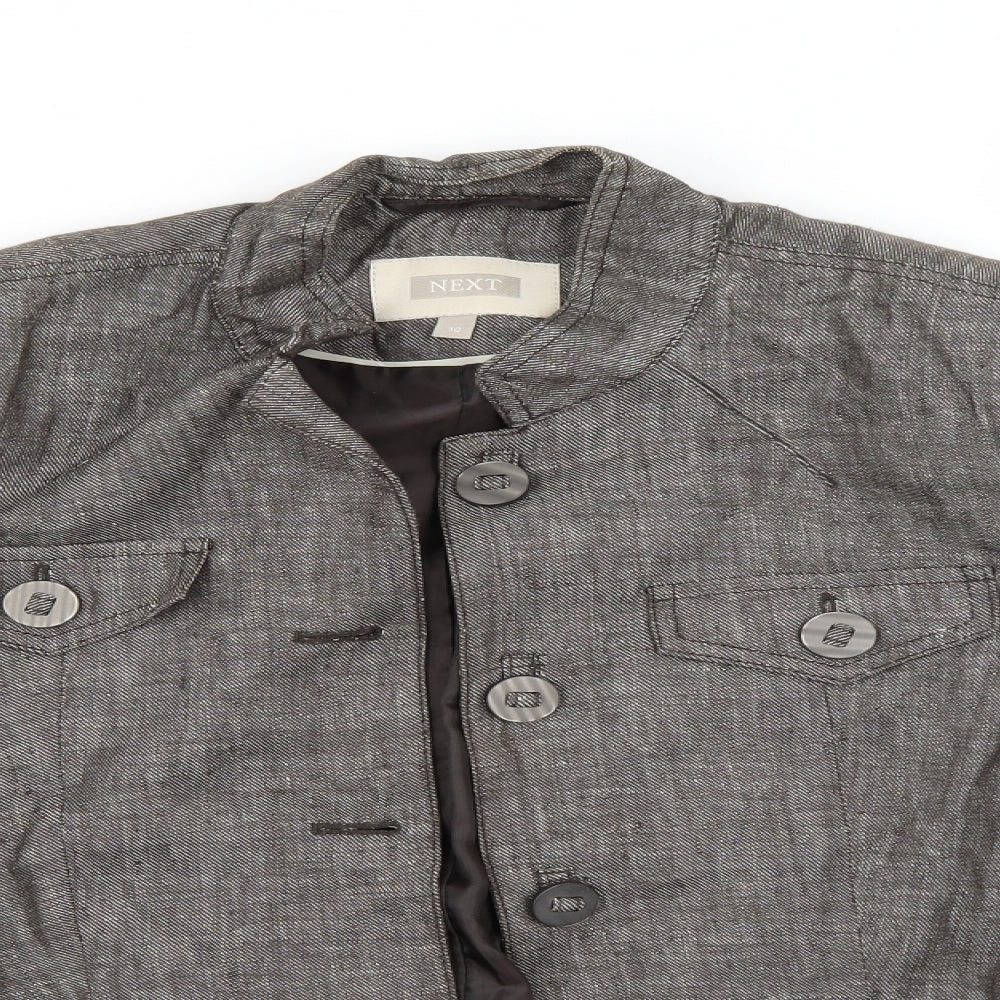 NEXT Womens Grey  Denim Jacket  Size 10