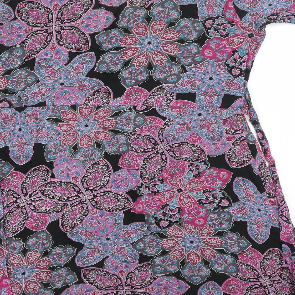 Oasis Womens Multicoloured Paisley  A-Line  Size 12