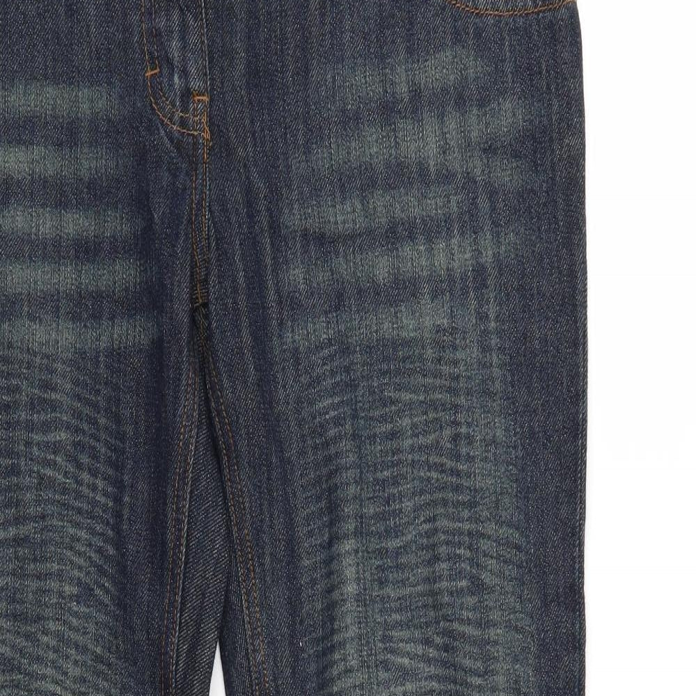 R&B Womens Blue  Denim Cropped Jeans Size 12 L22 in