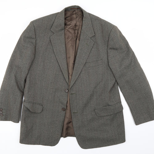 Brook Taverner Mens Grey   Jacket Suit Jacket   - grey/brown look