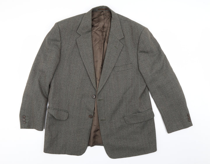 Brook Taverner Mens Grey   Jacket Suit Jacket   - grey/brown look