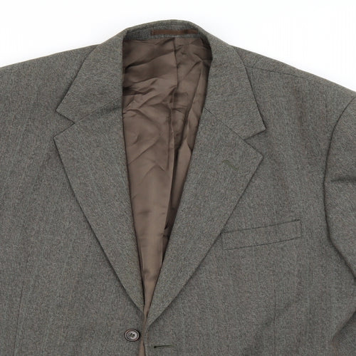 Brook Taverner Mens Grey   Jacket Suit Jacket   - grey/brown look