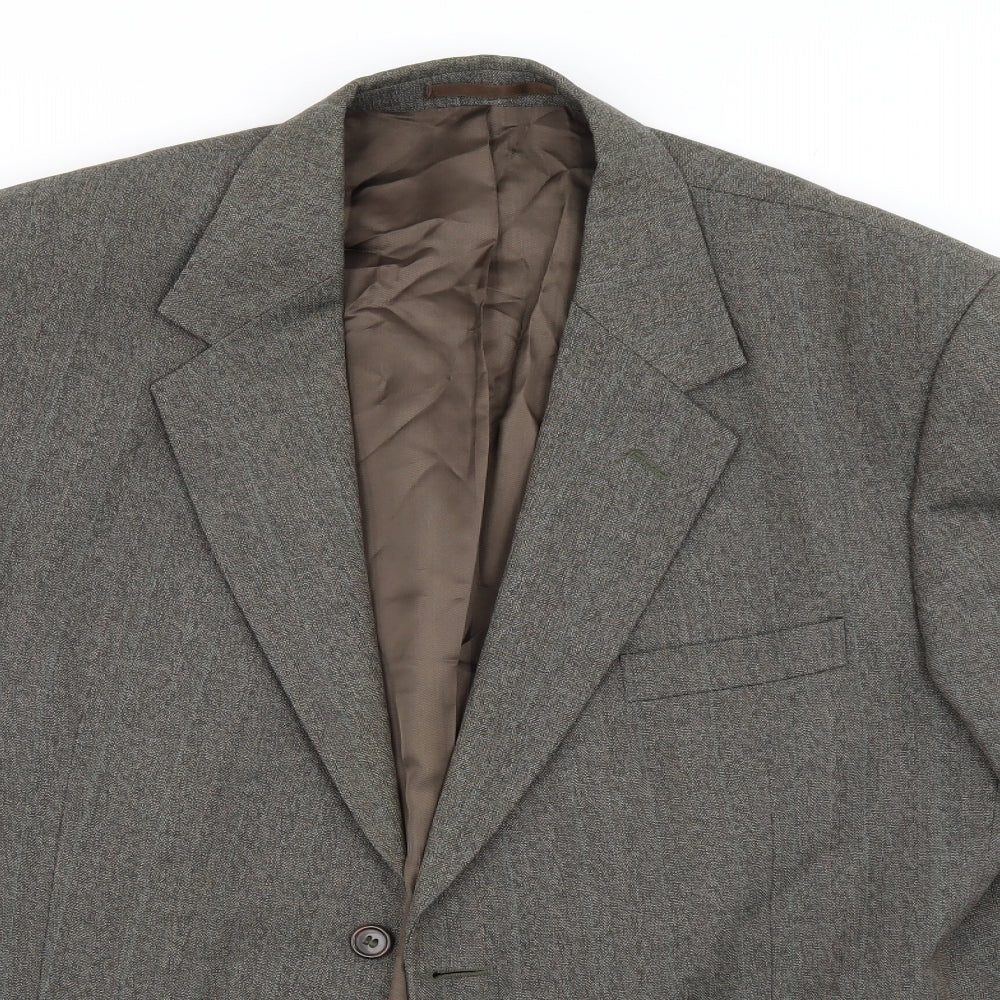 Brook Taverner Mens Grey   Jacket Suit Jacket   - grey/brown look