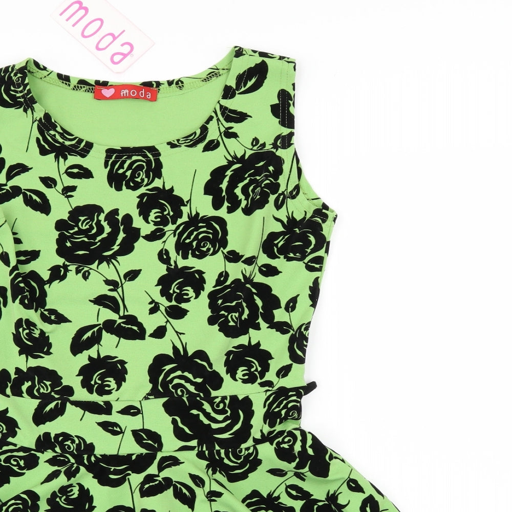 Moda Womens Multicoloured Floral  Fit & Flare  Size S