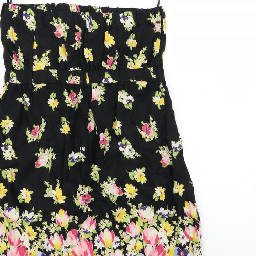 New Look Womens Multicoloured Floral  Basic Blouse Size 12  - off the shoulder