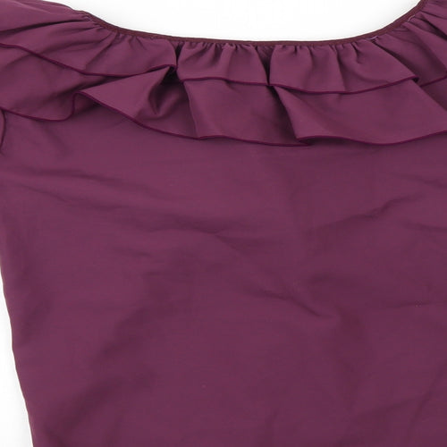 Preworn Womens Purple   Basic Blouse Size 10