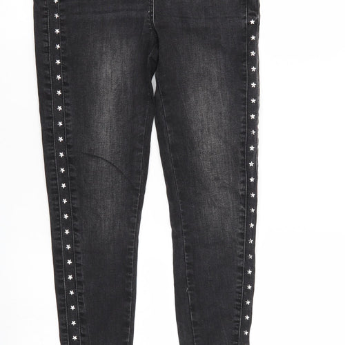 I love girls wear Girls Black  Denim Skinny Jeans Size 10 Years