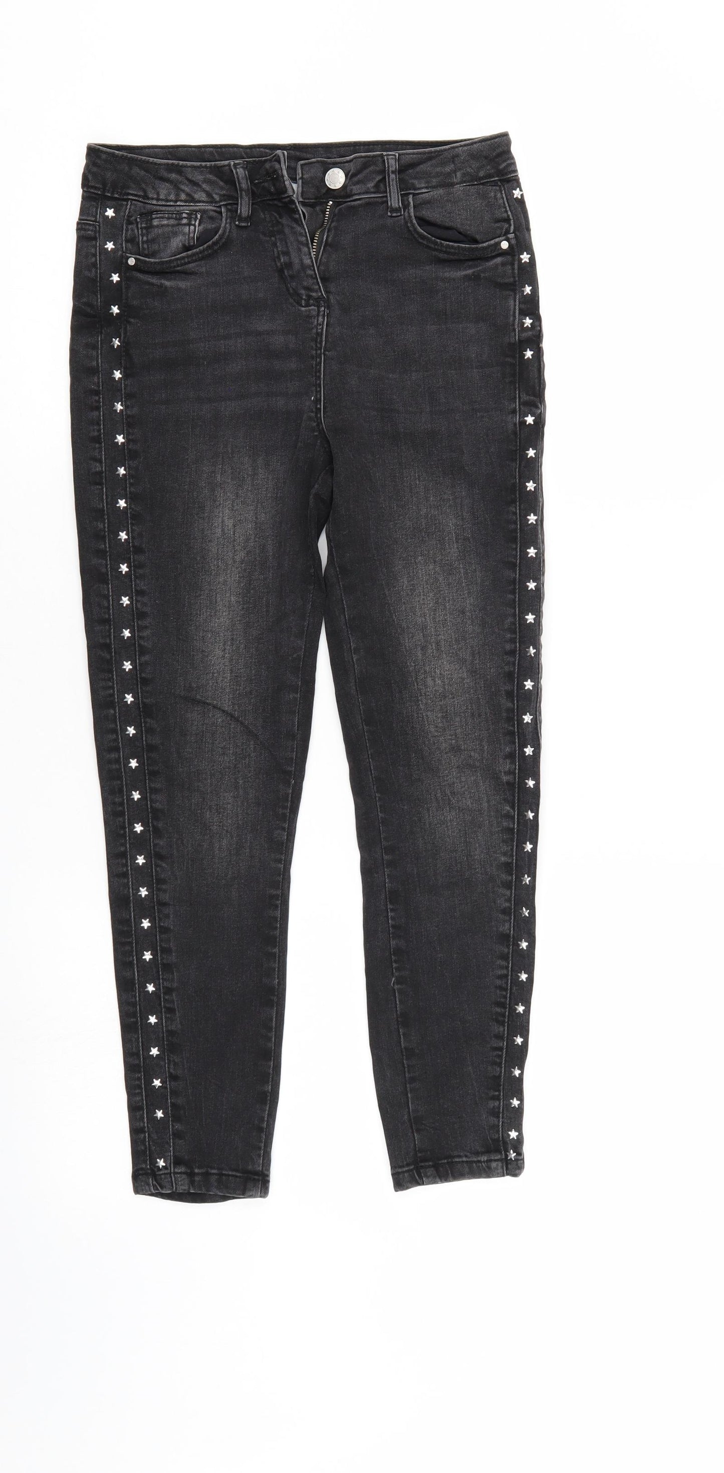 I love girls wear Girls Black  Denim Skinny Jeans Size 10 Years