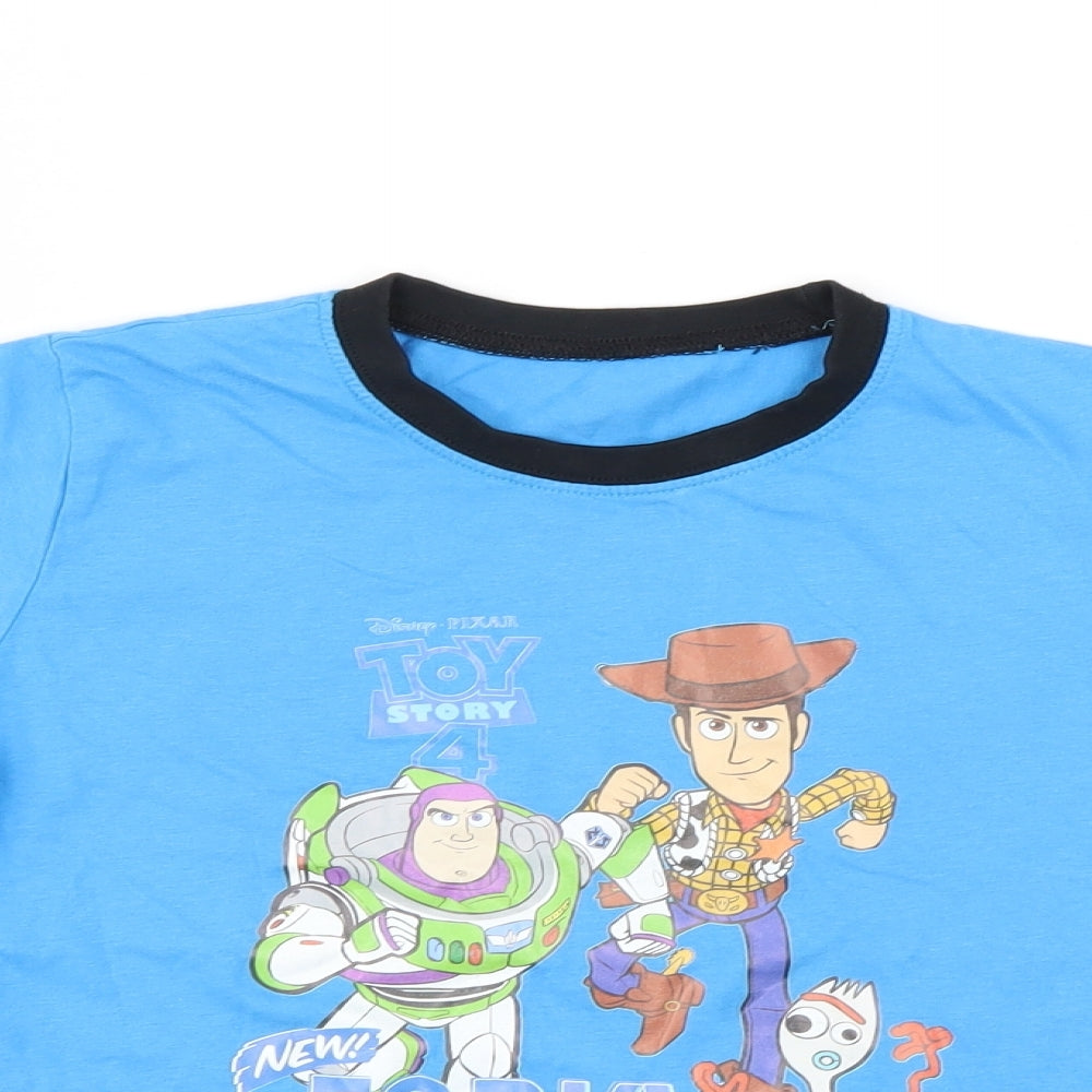 Preworn Boys Blue   Basic T-Shirt Size 7-8 Years