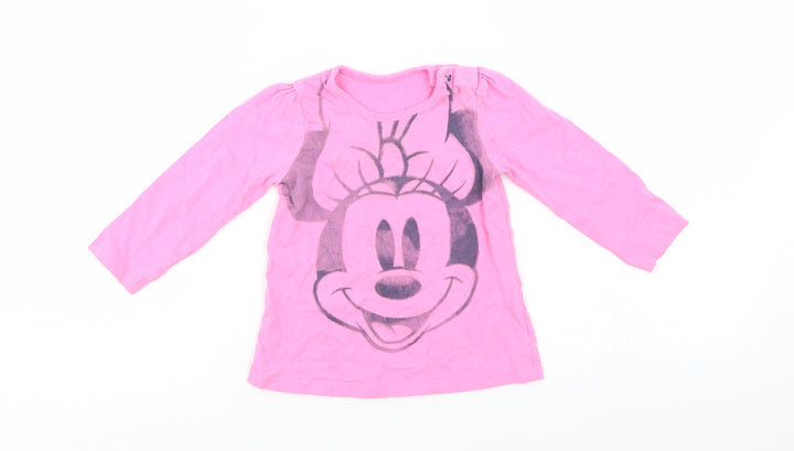 Disney Girls Pink Basic Casual Size 12-18 Months