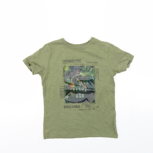 Next 82 Boys Green   Basic T-Shirt Size 6 Years