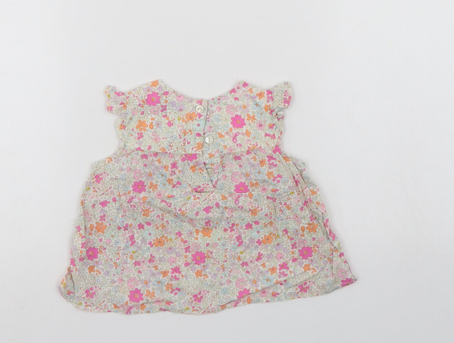 NEXT Girls Multicoloured Floral  Tank Dress  Size 6-9 Months