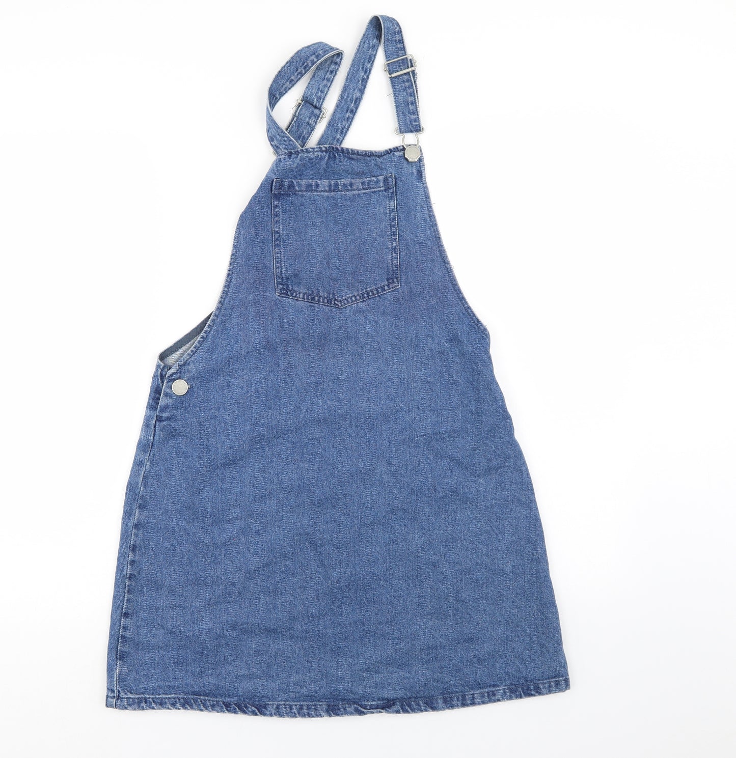 NEXT Girls Blue  Denim Pinafore/Dungaree Dress  Size 16 Years