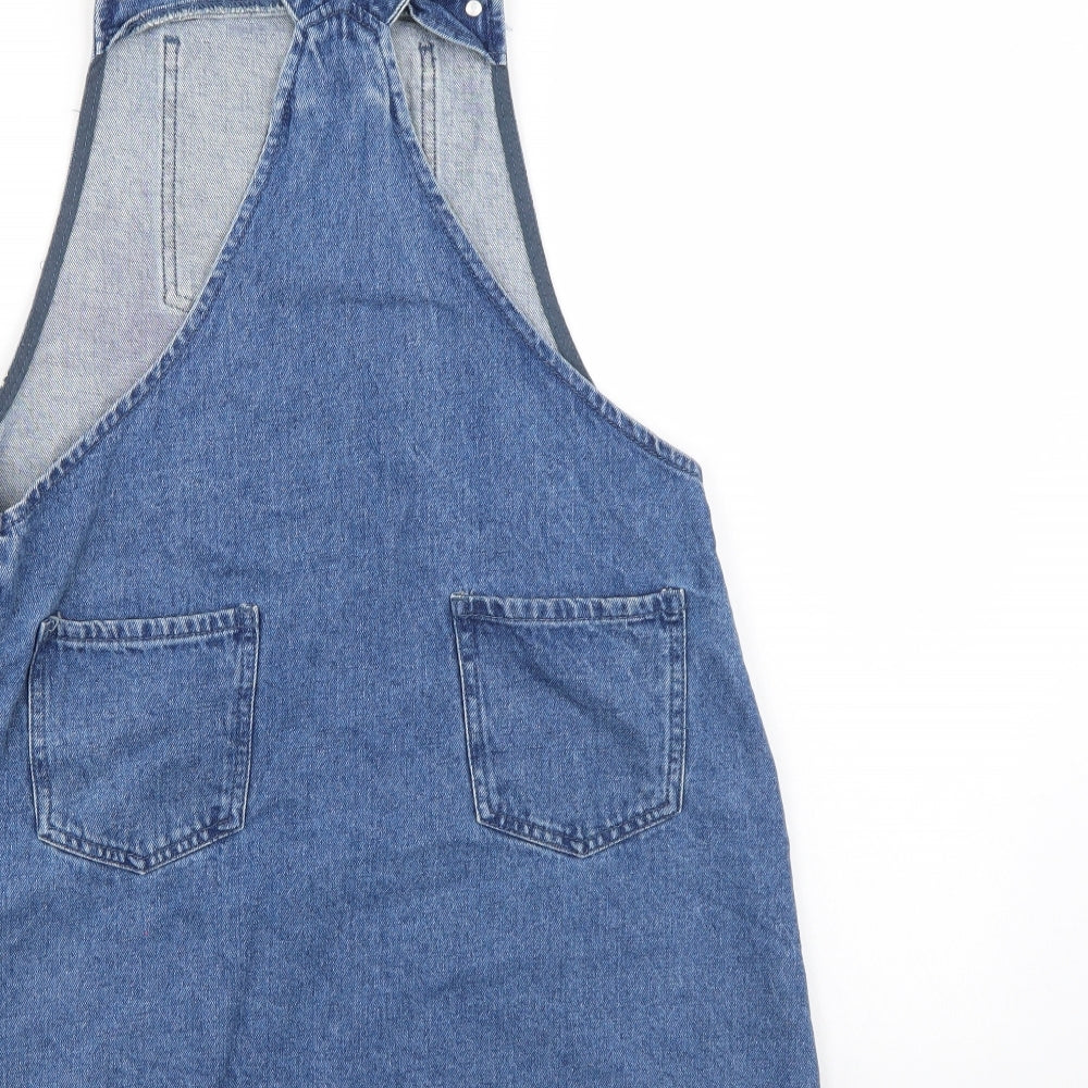 NEXT Girls Blue  Denim Pinafore/Dungaree Dress  Size 16 Years