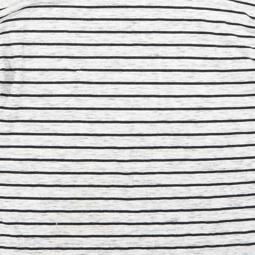 Divided Womens Red Striped  Pullover Jumper Size M