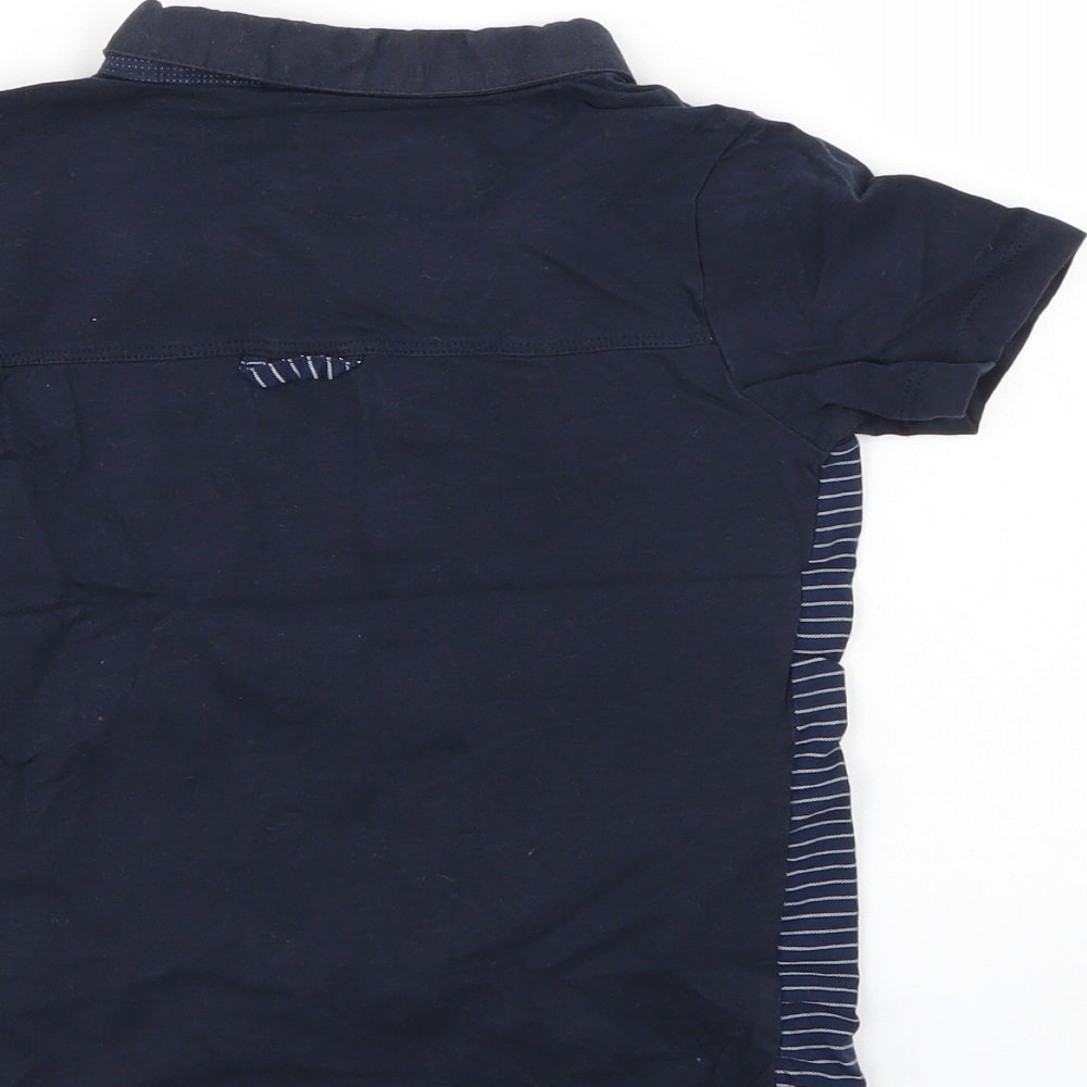 NEXT Boys Blue Striped  Basic Polo Size 5 Years