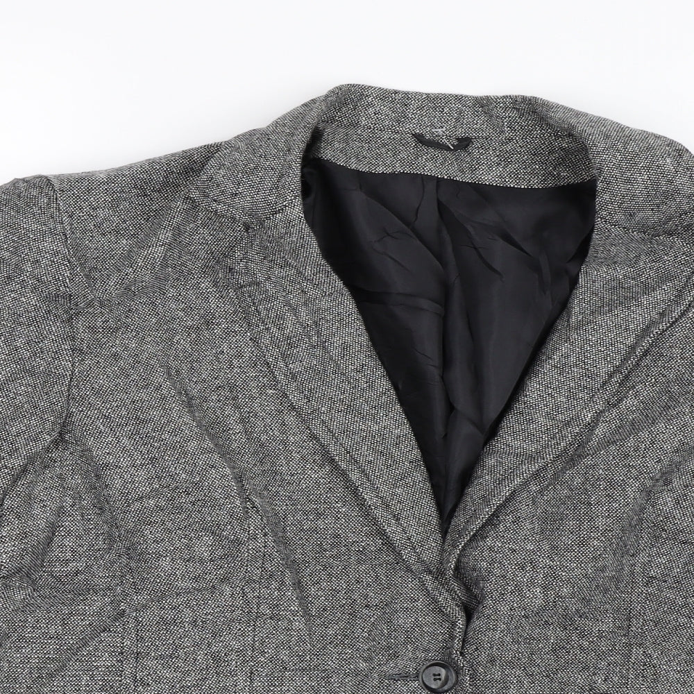 Preworn Womens Grey   Jacket Blazer Size 14