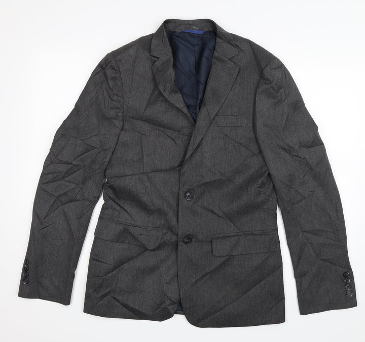 Preworn Mens Grey   Jacket Blazer Size 36