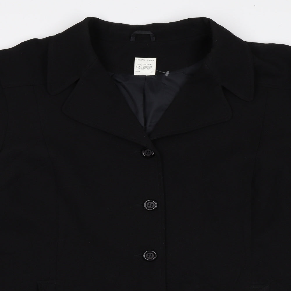 Preworn Womens Black   Jacket Blazer Size 24
