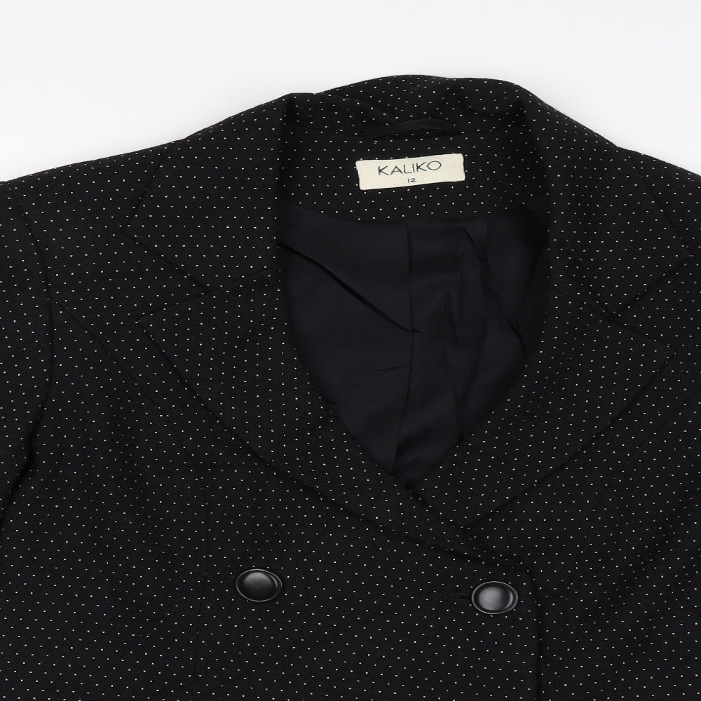 Kaliko Womens Black   Jacket Blazer Size 12