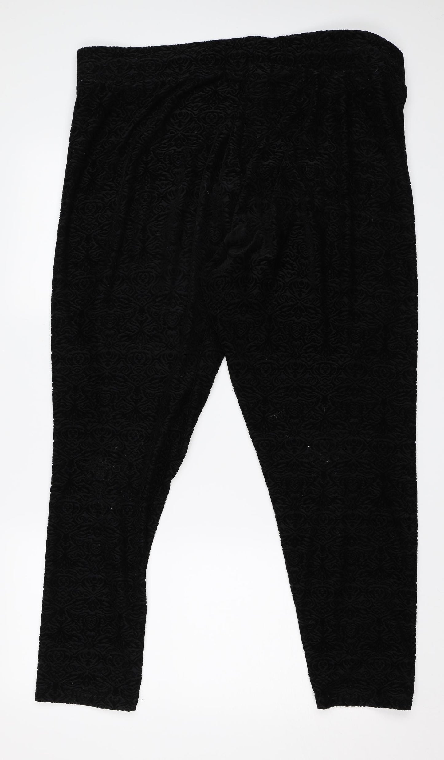 NEXT Womens Black Floral  Jogger Leggings Size 20 L27 in