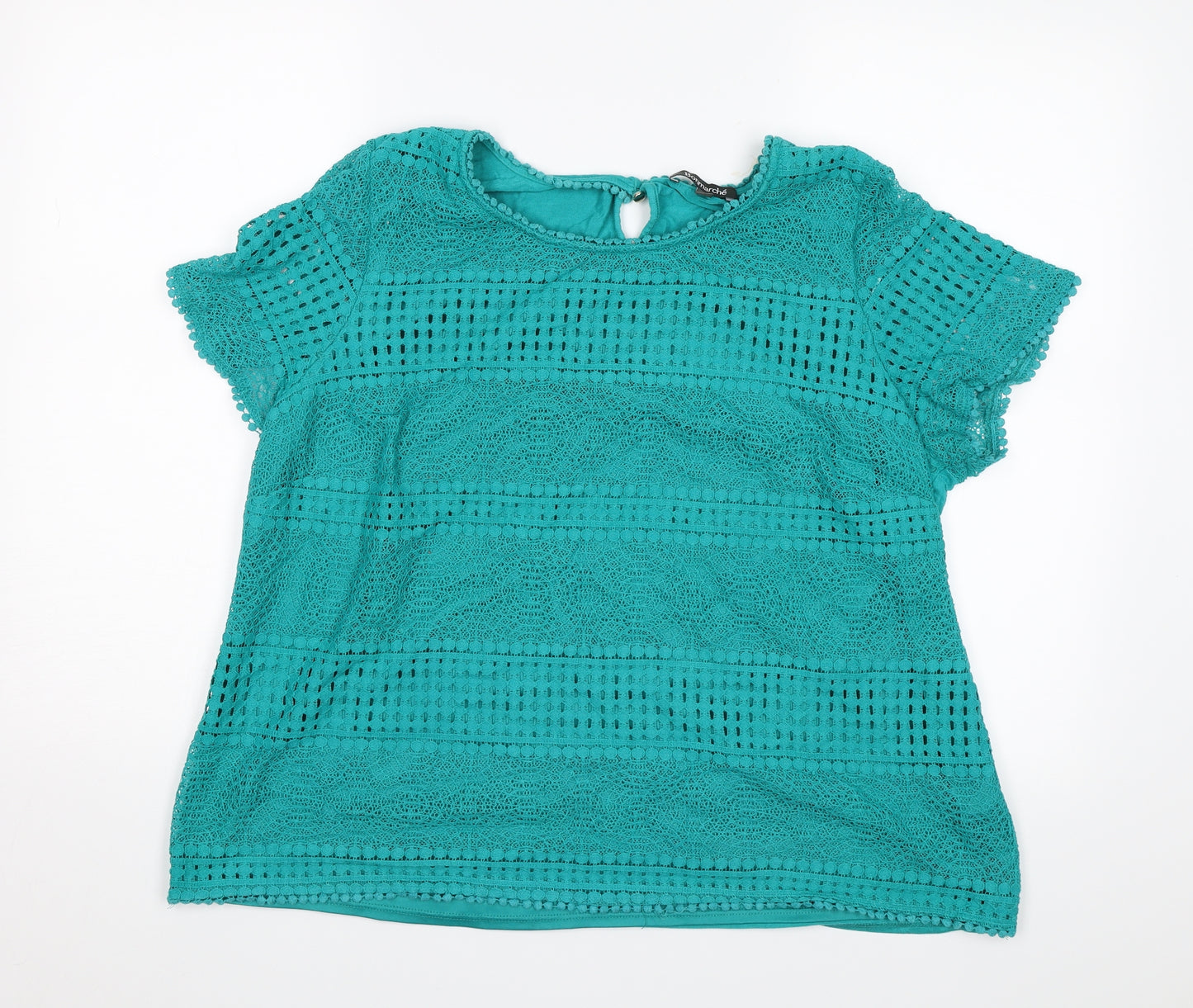 Bonmarché Womens Blue   Basic T-Shirt Size 22