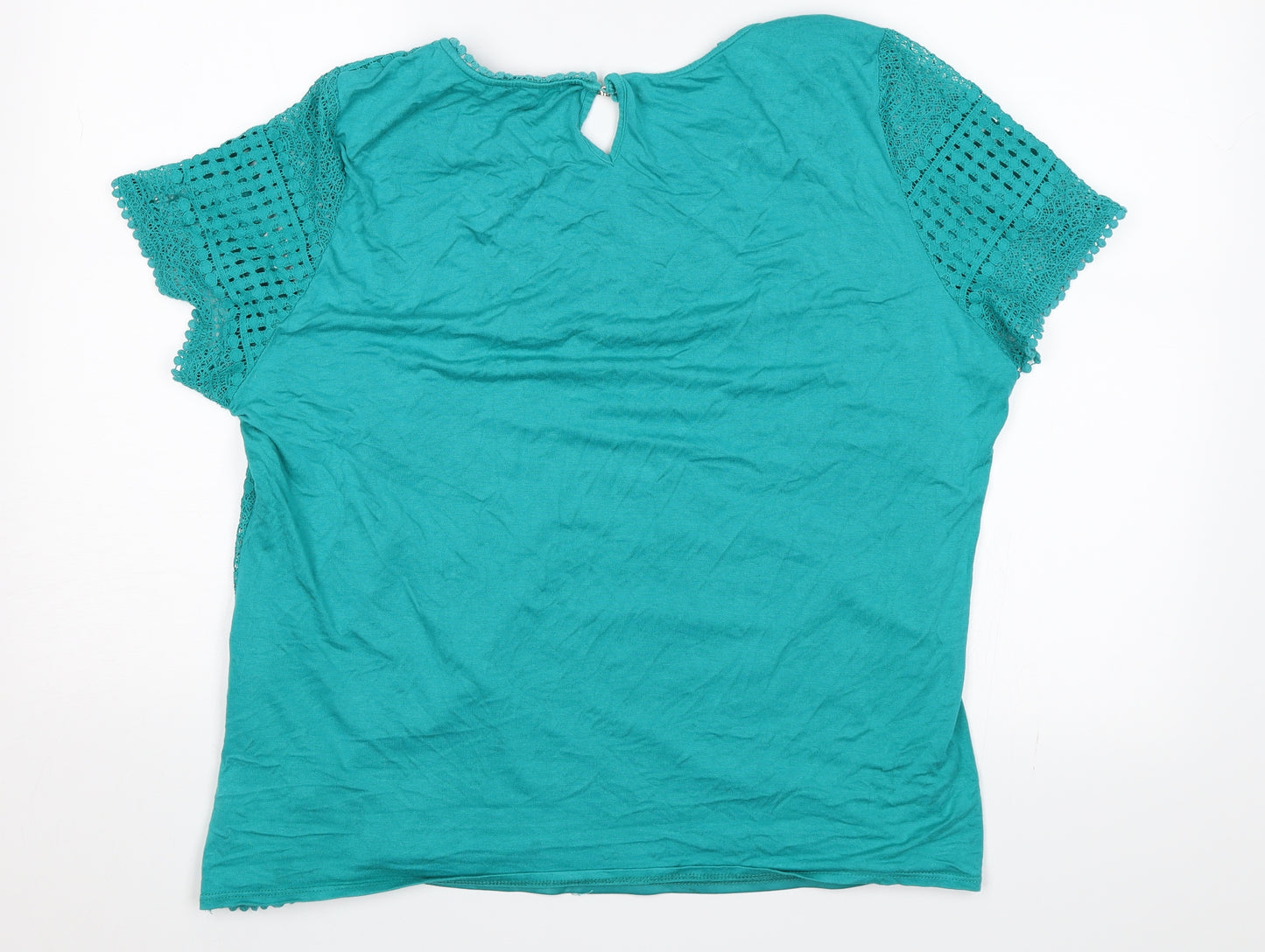 Bonmarché Womens Blue   Basic T-Shirt Size 22