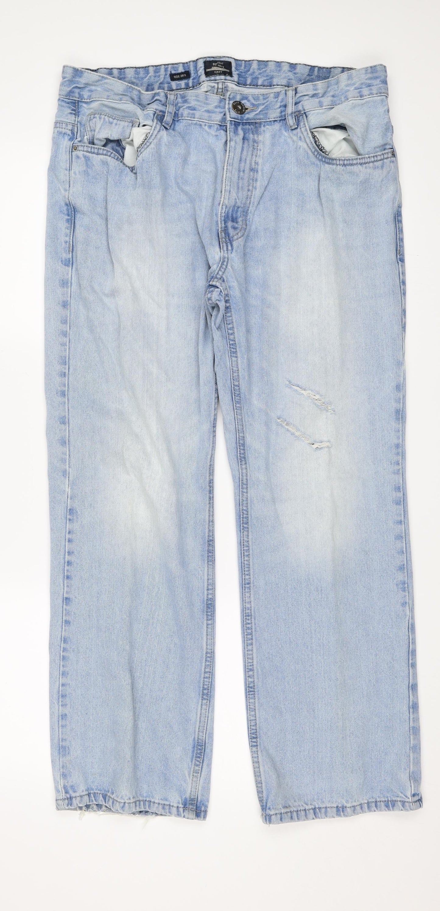 Matalan Mens Blue  Denim Bootcut Jeans Size 36 L28 in