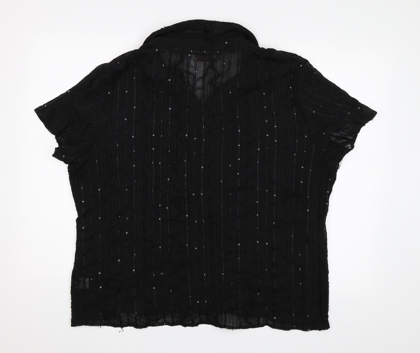 Bonmarché Womens Black   Basic Blouse Size 22
