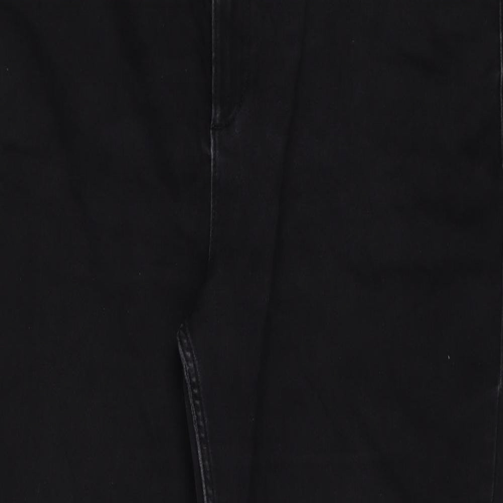 M&S Womens Black   Straight Jeans Size 20 L27 in