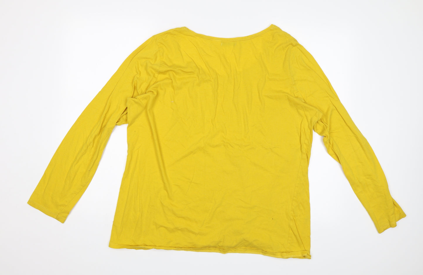 Redoute Womens Yellow   Basic T-Shirt Size 22