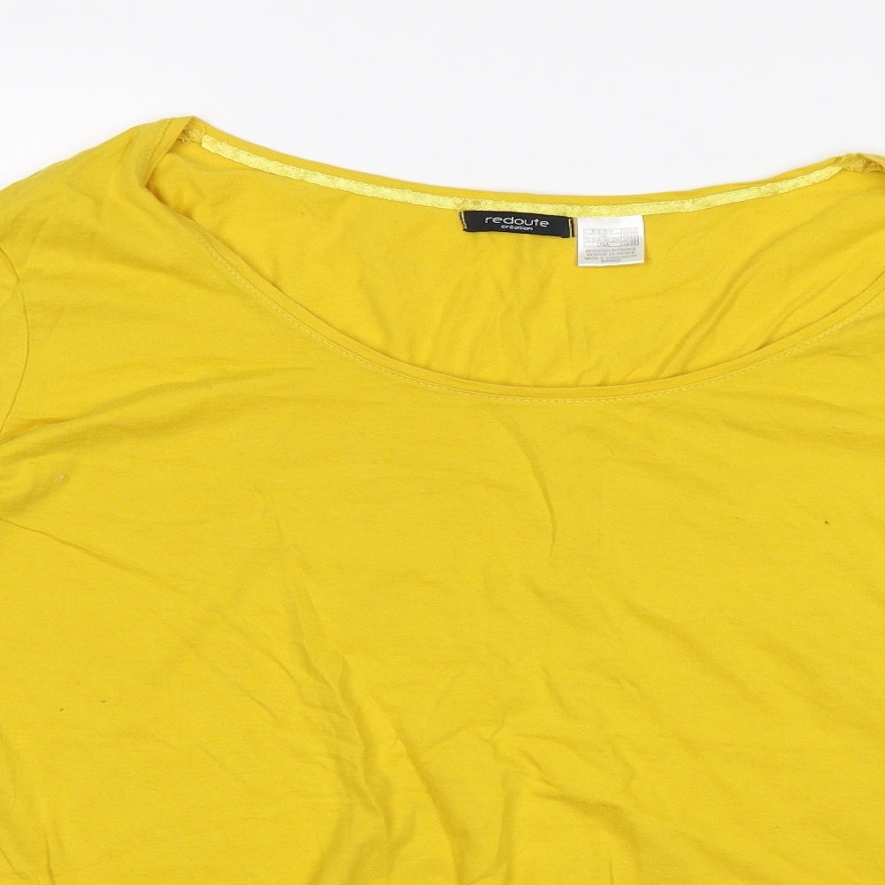 Redoute Womens Yellow   Basic T-Shirt Size 22