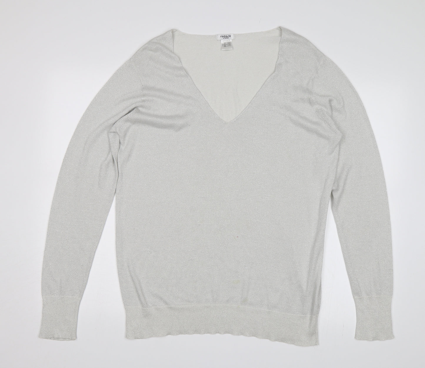 Redoute Womens Silver   Pullover Jumper Size 22