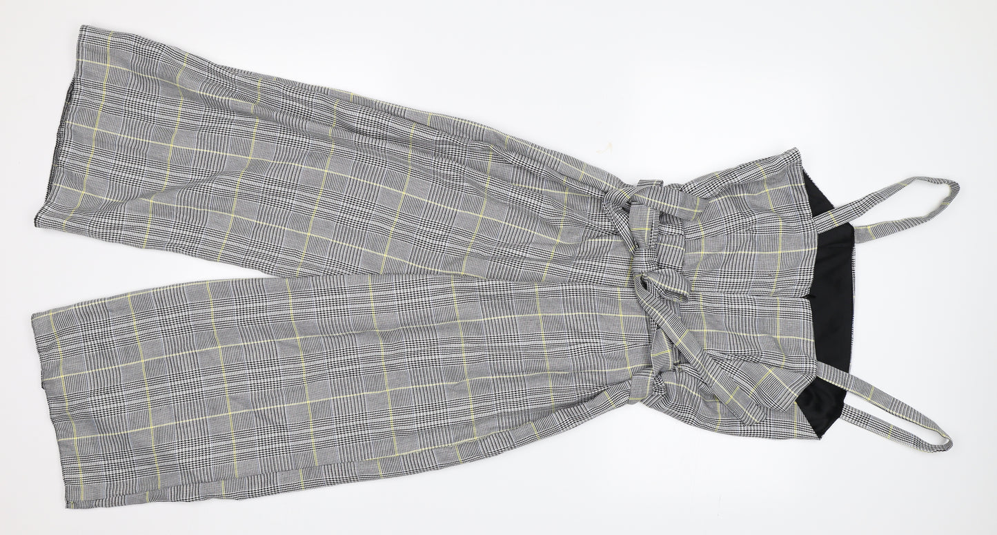 Primark Womens Grey Striped  Trousers One-Piece Size 14