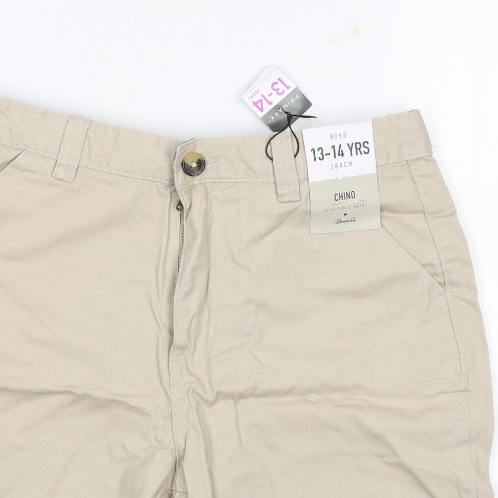 Primark Boys Beige   Chino Shorts Size 13-14 Years