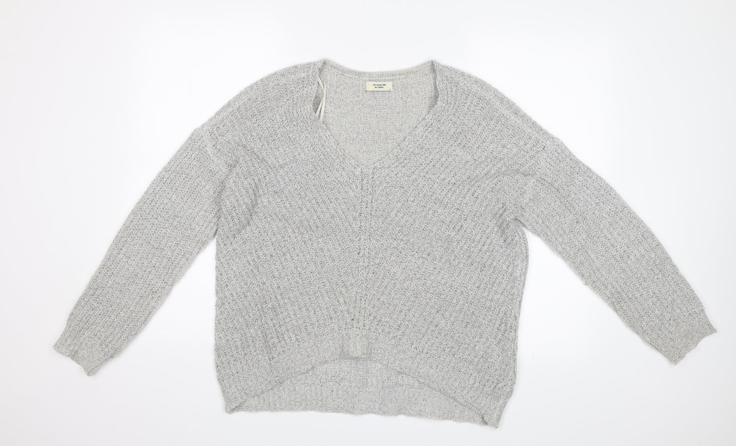 jacqueline de young Womens Grey   Pullover Jumper Size M