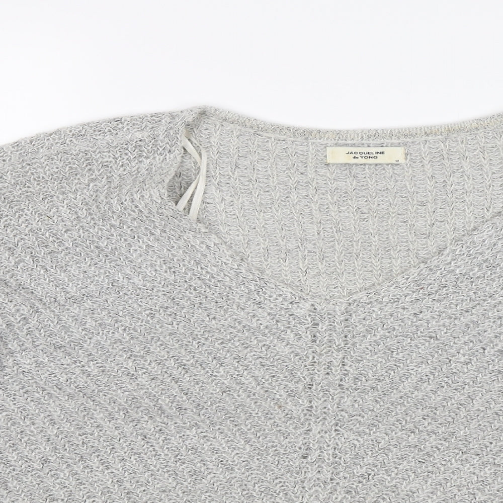 jacqueline de young Womens Grey   Pullover Jumper Size M