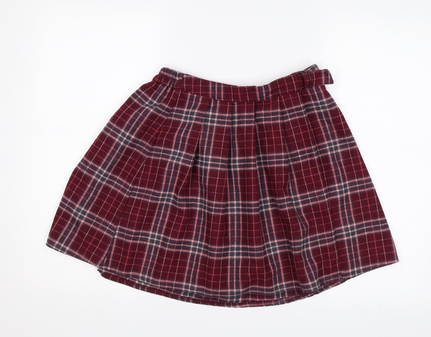 George Girls Pink Plaid  Mini Skirt Size 13-14 Years