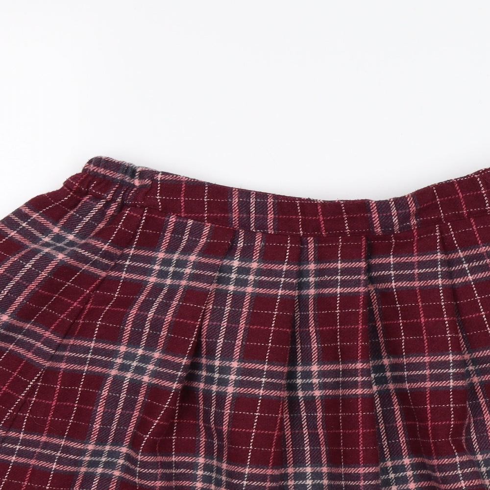 George Girls Pink Plaid  Mini Skirt Size 13-14 Years