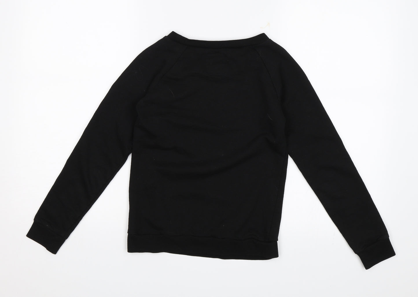 Store Twenty One Girls Black   Pullover Jumper Size 10 Years  - Heart