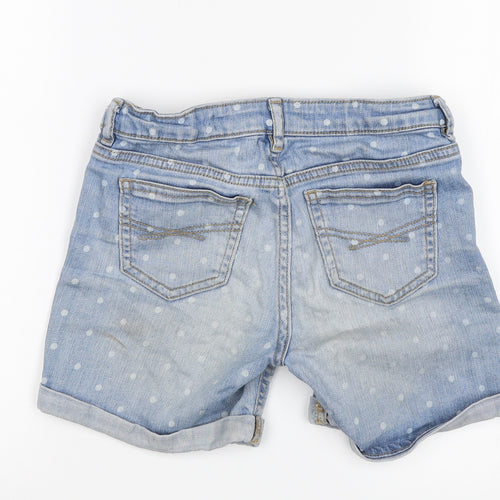 Gap Girls Blue Polka Dot  Cut-Off Shorts Size 10 Years