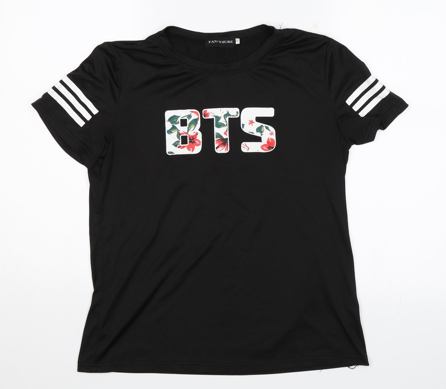 Fancyqube Womens Black   Basic T-Shirt Size M  - BTS