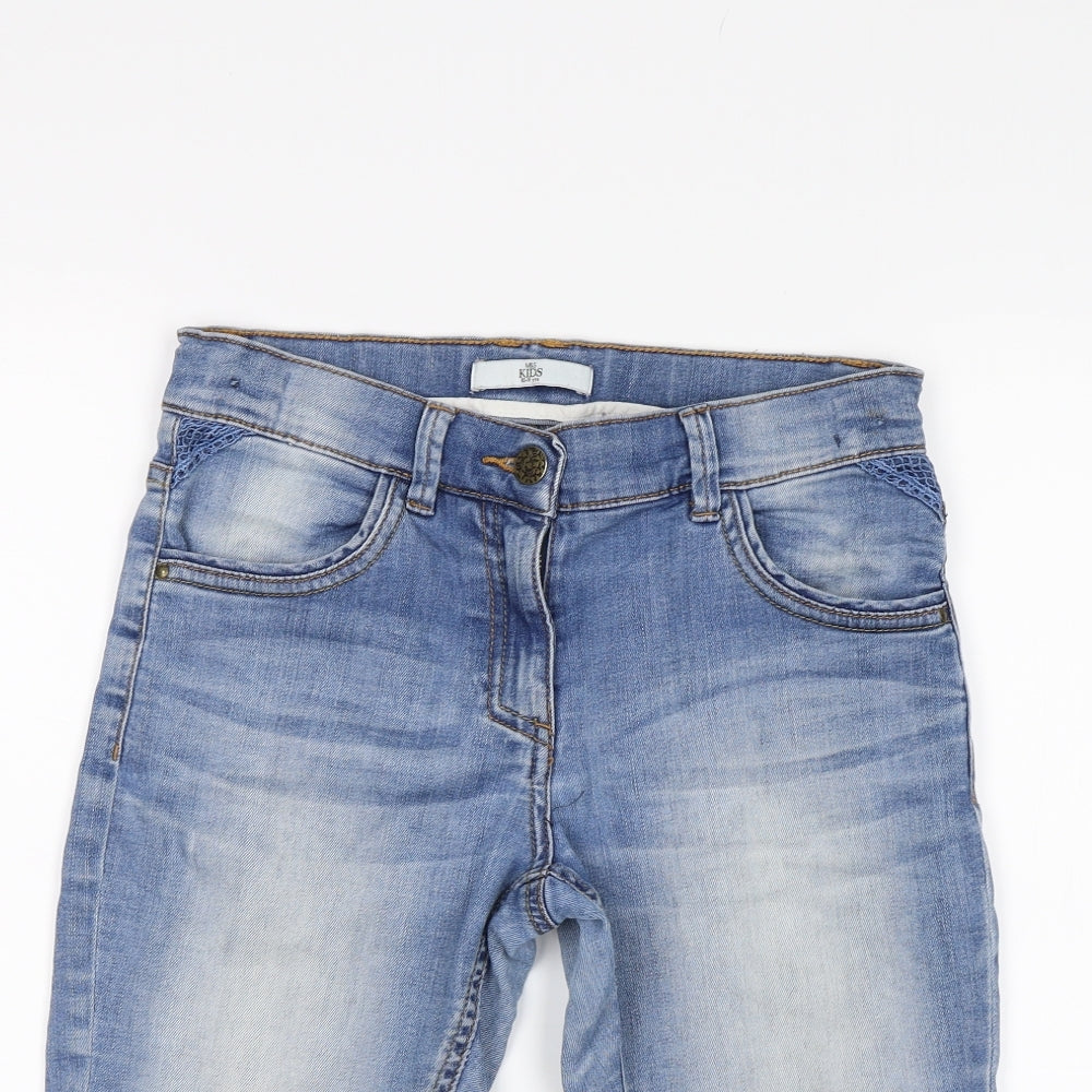 M&S Boys Blue   Bermuda Shorts Size 10-11 Years