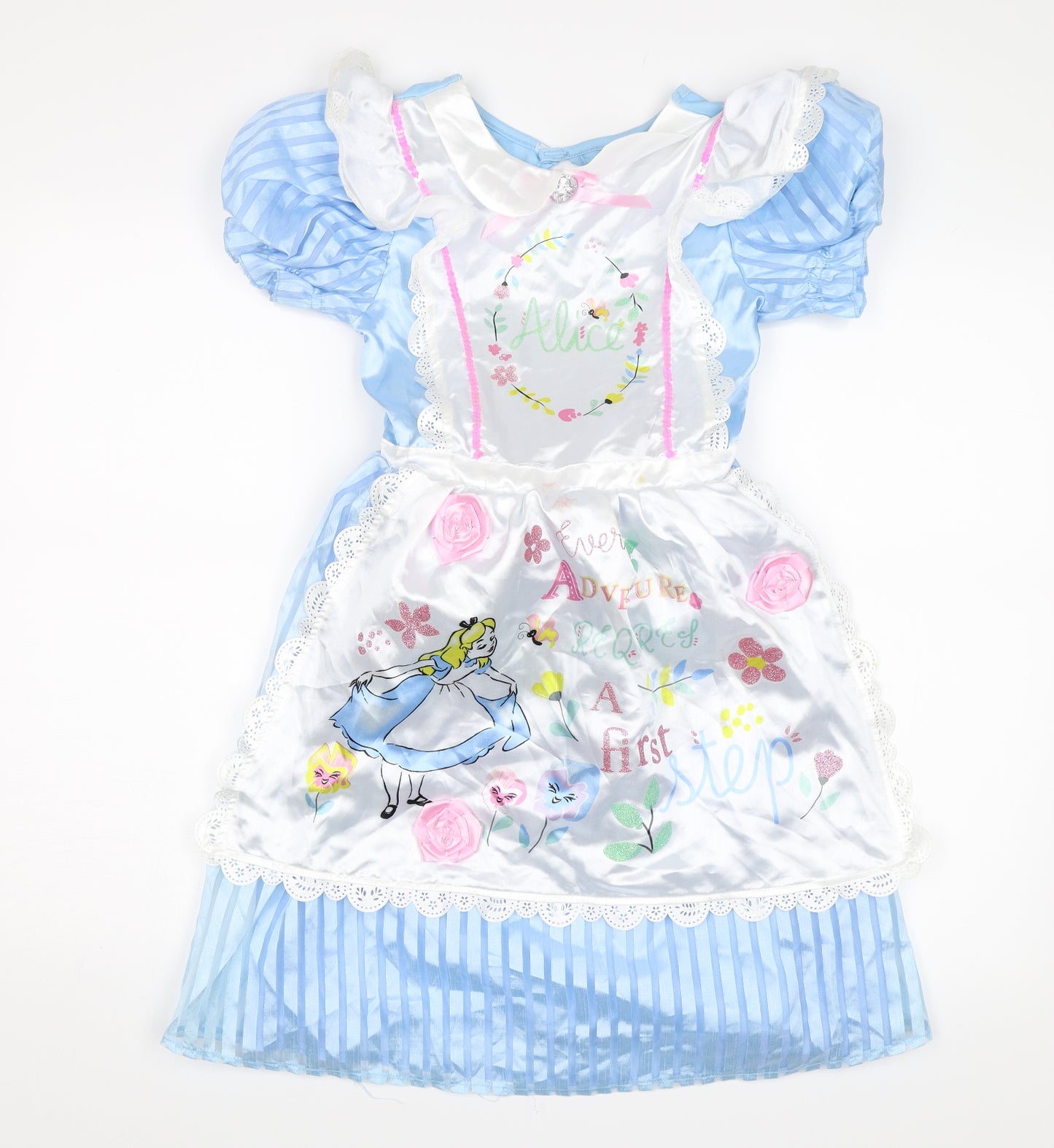 TU Girls Blue   Shift  Size 9-10 Years  - Alice in Wonderland