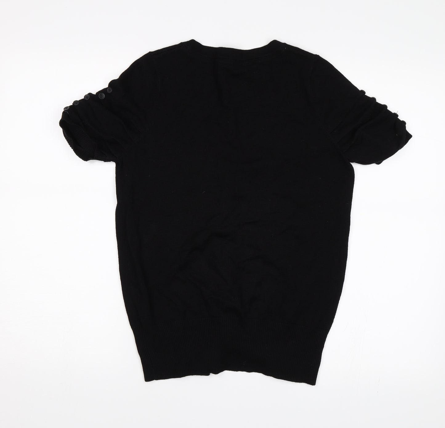 Preworn Womens Black   Basic Blouse Size 10