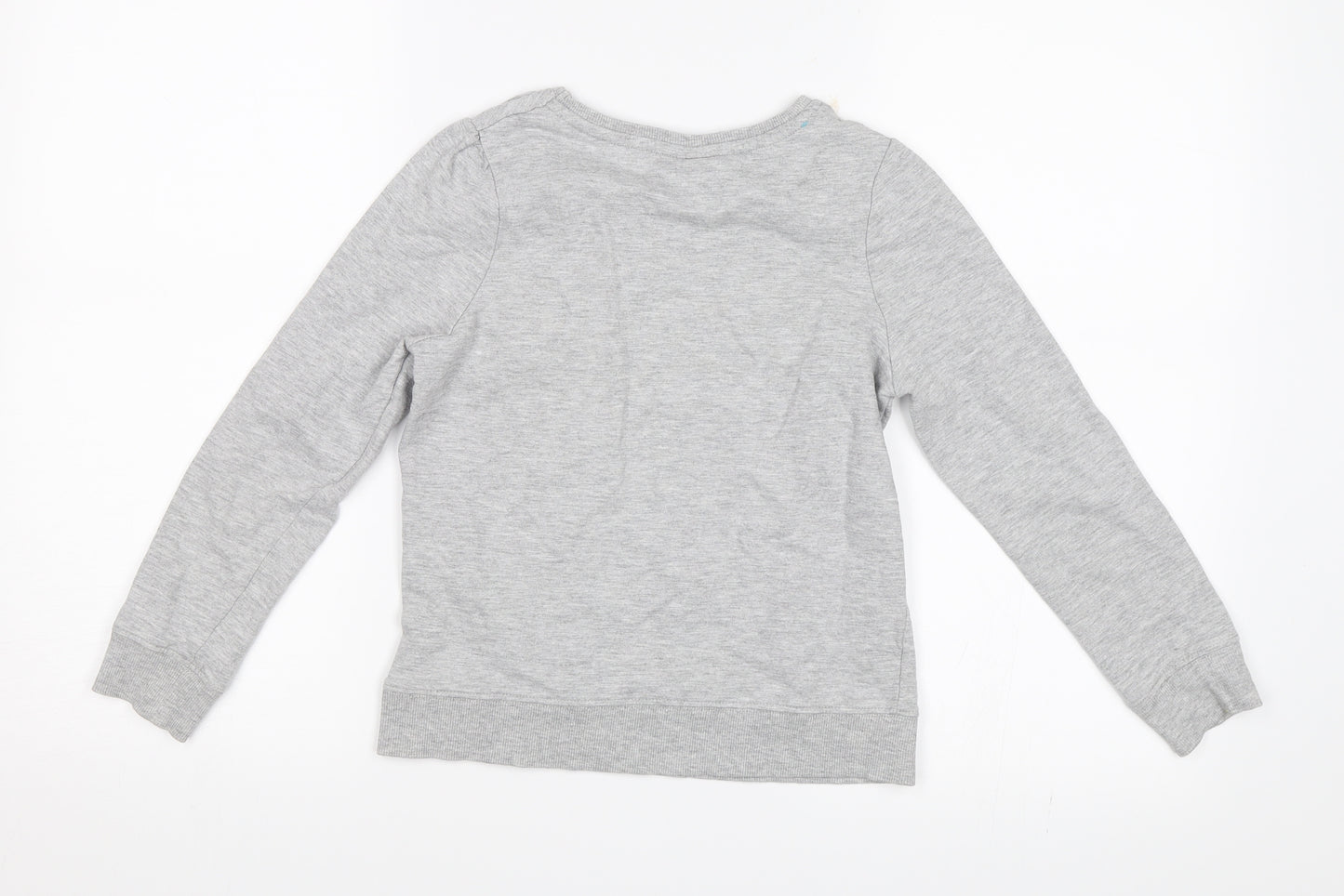 Sweet Millie Girls Grey   Pullover Jumper Size 9 Years  - Flowers