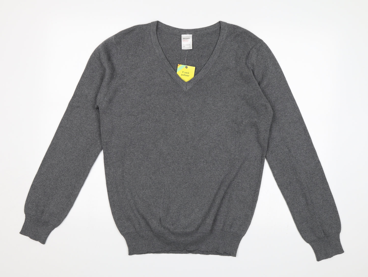 John Lewis Womens Grey   Pullover Jumper Size 10